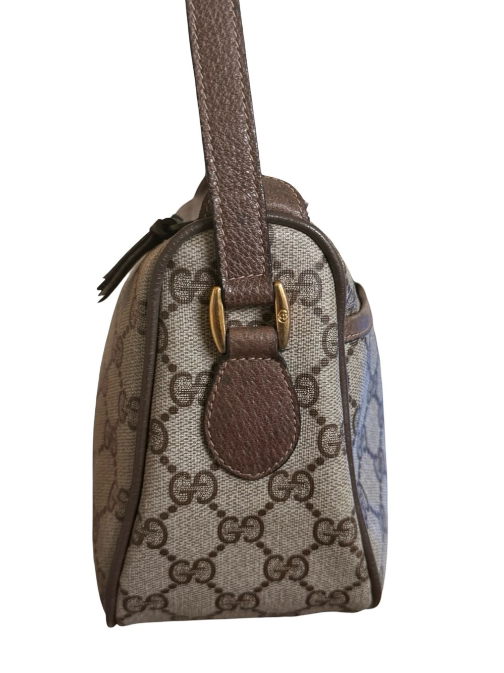 Gucci BrownTan GG Crossbody with Green & Red Web Sherryline Bag - Picture 8 of 17